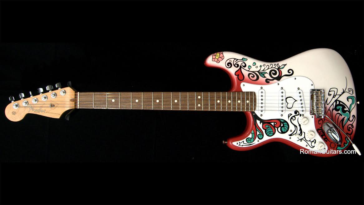 Monterey custom paint job on a Fender Stratocaster