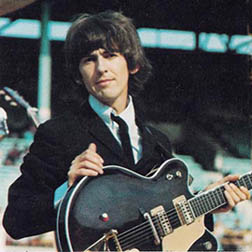 George Harrison with Ebony Country Gentleman