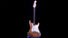 Miniature Fender Shoreline Gold Stratocaster