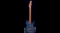 Miniature Fender Blue Paisley Telecaster