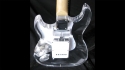 Galveston Clear Acrylic S Style Guitar Sold