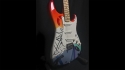 Fender Stratocaster with Crash Style Custom Art