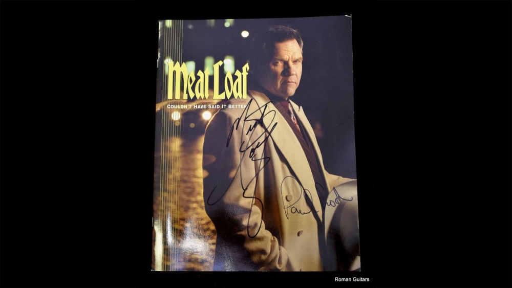 Meat Loaf Tour Book Signed by Meat Loaf & Paul Crook