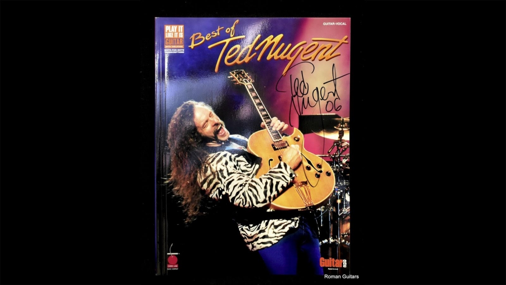 Ted Nugent Play it Like it is Guitar Book Signed