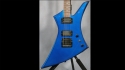 Jackson Kelly Metallic Blue w/Black Pins San Dimas Era Sold