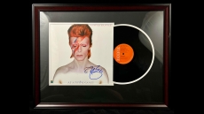 David Bowie Signed Aladdin Same LP with Certificate of Authenticity Professionally Framed