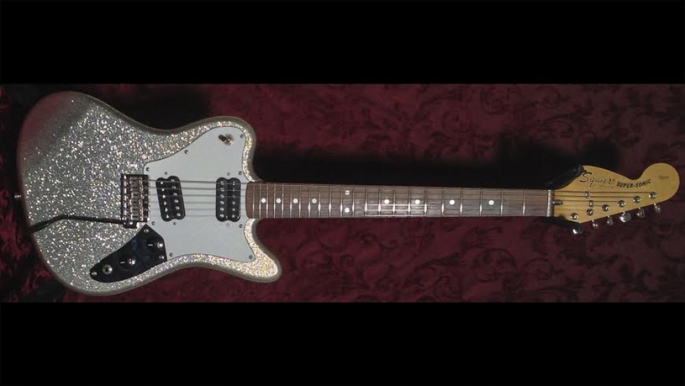 Squier by Fender Super-Sonic Silver Sparkle Sold