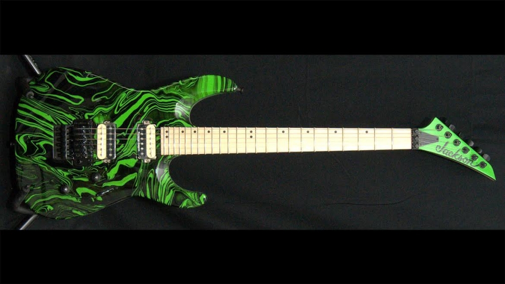 Jackson DK2M Pro Series Black & Green Multi-Colot Swirl Sold