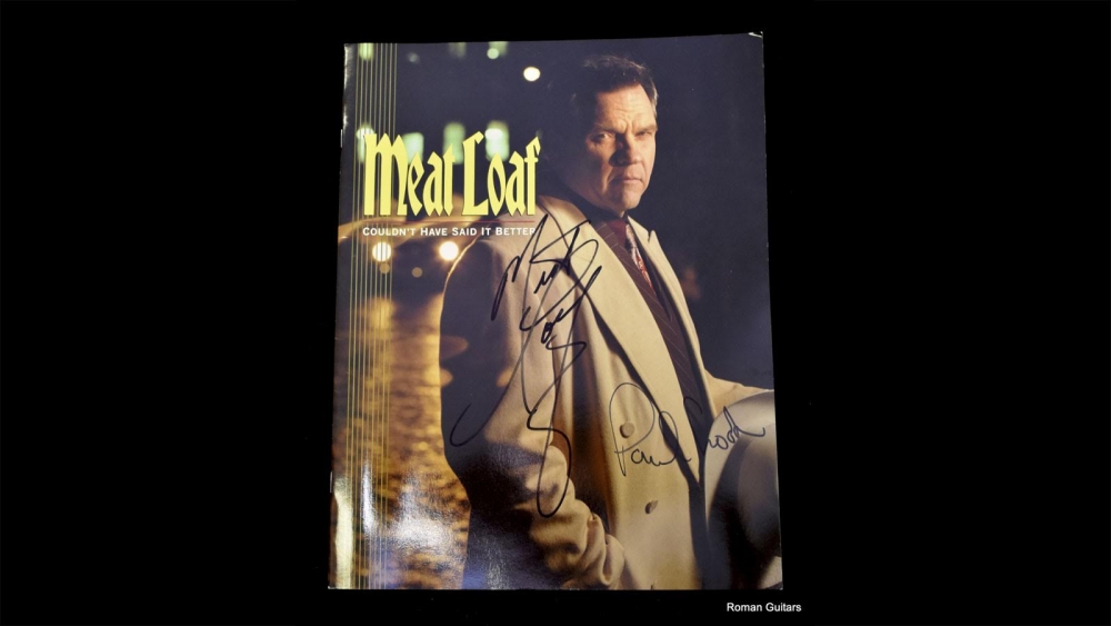 Meat Loaf Tour Book Signed by Meat Loaf & Paul Crook