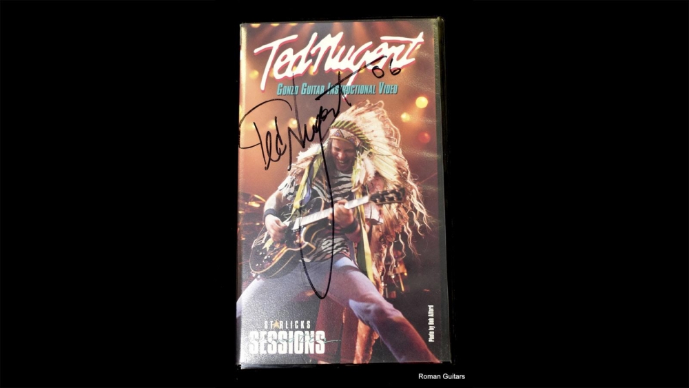 Ted Nugent Guitar Instructional VHS Signed Sold