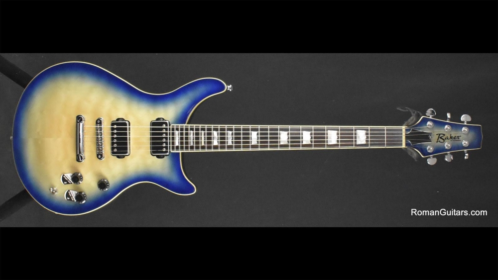 Baker B1 Quilted Maple Top Transparent Blueburst 3