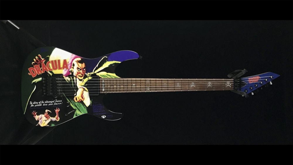 Customer's Guitar - Custom Wrap Art Application & Modifications