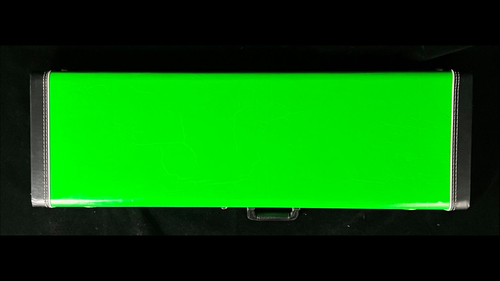 Neon Green Open Interior Electric Guitar Case