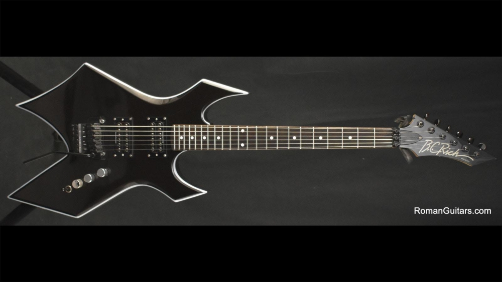 BC Rich Warlock Metallic Black with Gray Bevels Sold