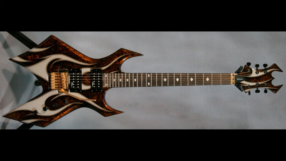 BC Rich NJ Series Warlock Brown Marbelized Tribal Sold