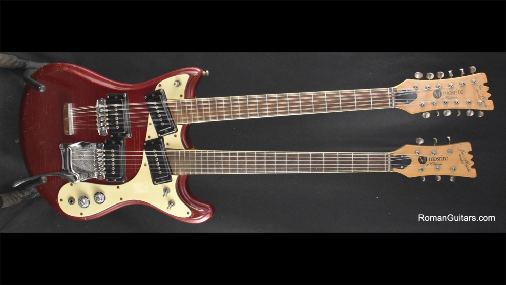Mosrite Joe Maphis Double Neck Red Vintage 1967 Sold