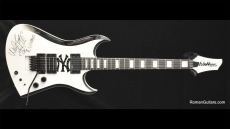 Washburn USA CS DD NY Yankees Owned by Paul Crook (Meatloaf) & Signed by Wade Boggs