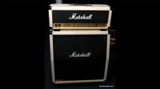 Marshall JCM800 Master Lead 50 2204 & 1960 in White Autographed Sold