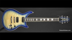 Baker B1 Quilted Maple Top Transparent Blueburst 3