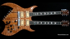 BC Rich Double Neck Bich Natural Quilt Sold