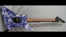 BC Rich Wanderer Purple Over White Splatter Sold