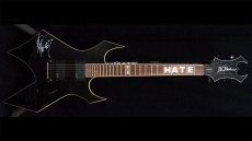 BC Rich Warlock, Hate Signature Series, Signed by Mick 7 Damage Repair Sold